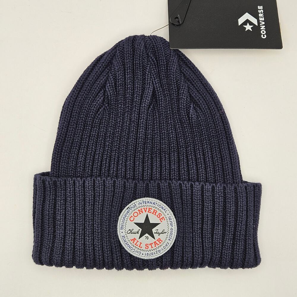 CONVERSE X THISISNEVERTHAT UNISEX ONE SIZE NAVY BEANIE